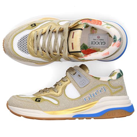 gucci limited edition gold sneakers|Gucci sneakers sale women.